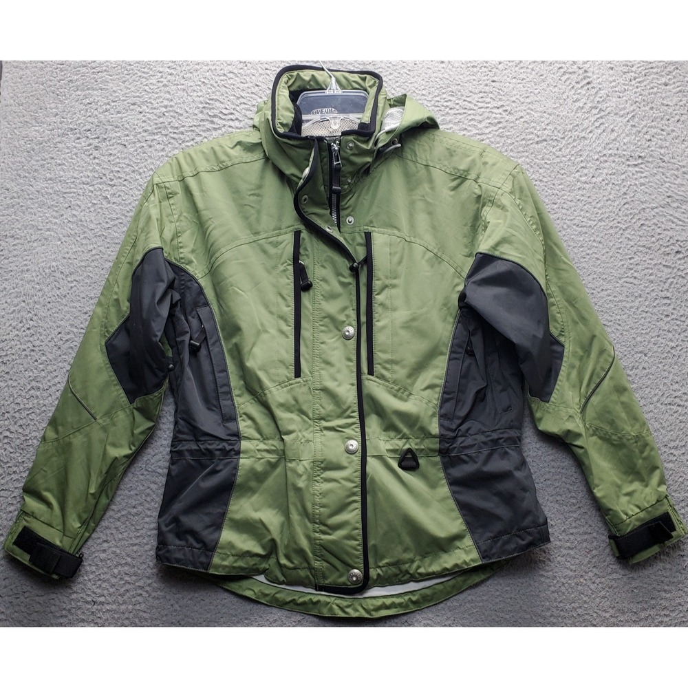 Obermeyer Ski Jacket Women 4 Multi Thermal Lined Snowboarding Snap Up Inside Zip